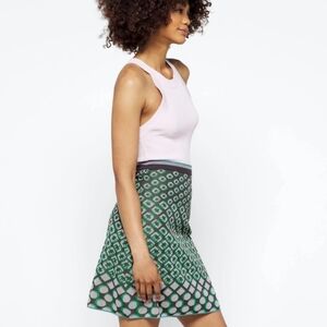 DIANE VON Furstenberg  Coretta Geometric Retro Knit A Line Skirt Size M